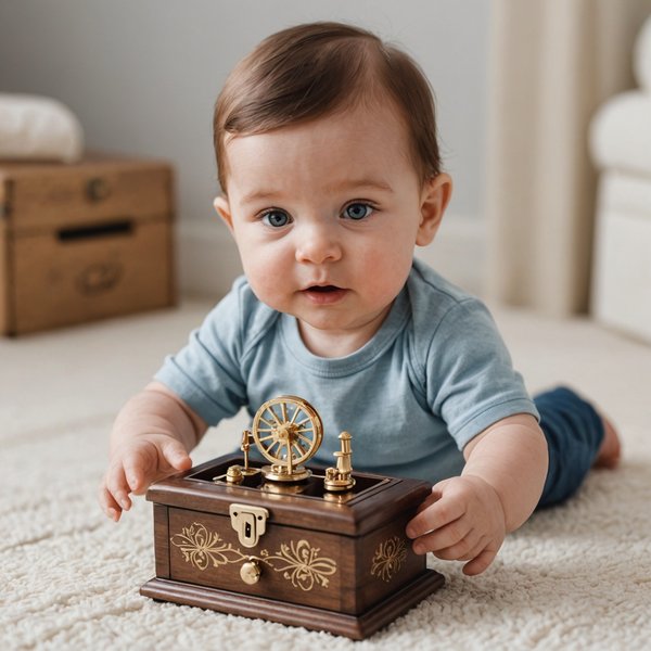 Découvrez les bienfaits d'une boite à musique bébé